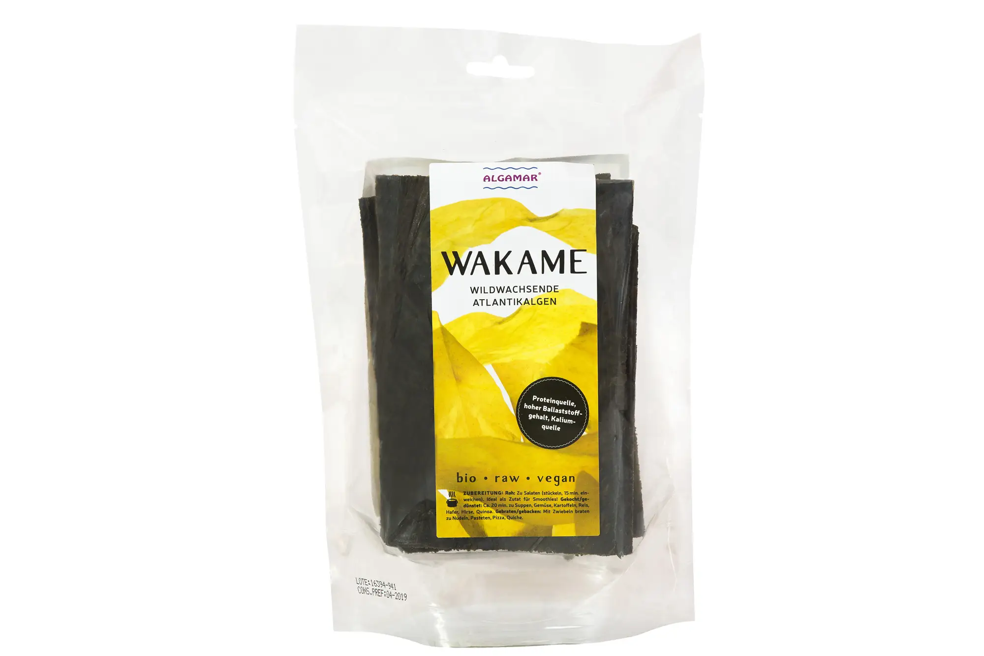 Wakame Bio, Roh, 100 g