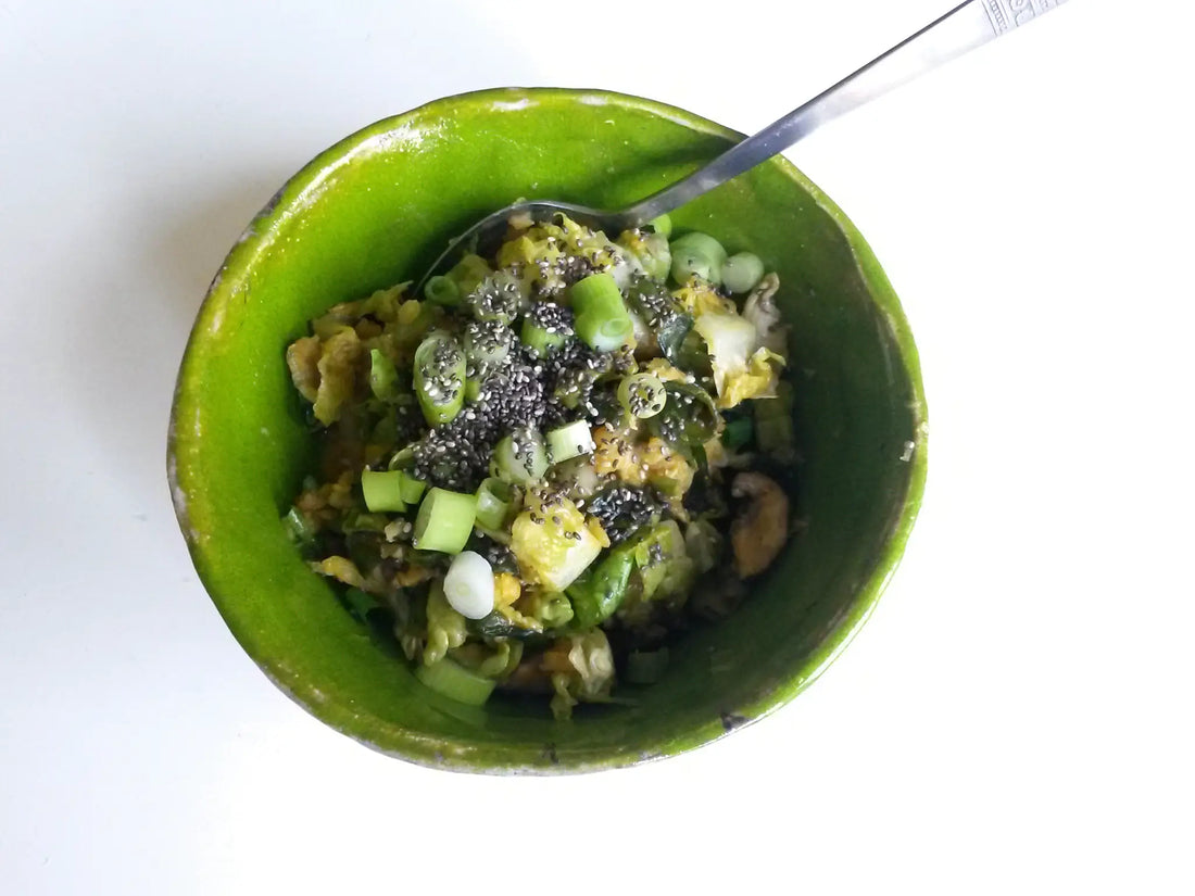 Champignon-Linsen-Salat mit Wakame-Algen 