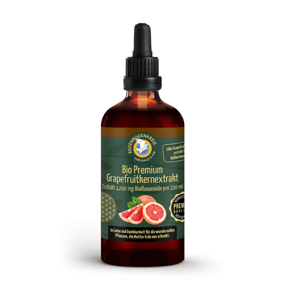 Bio Premium Grapefruitkern-Extrakt 1200 mg, 100 ml Rohkostqualität