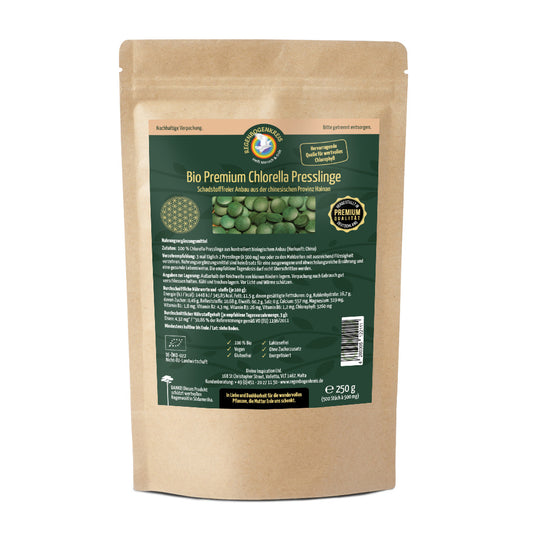 Bio Premium Chlorella Presslinge, 500 Stück, 250 g