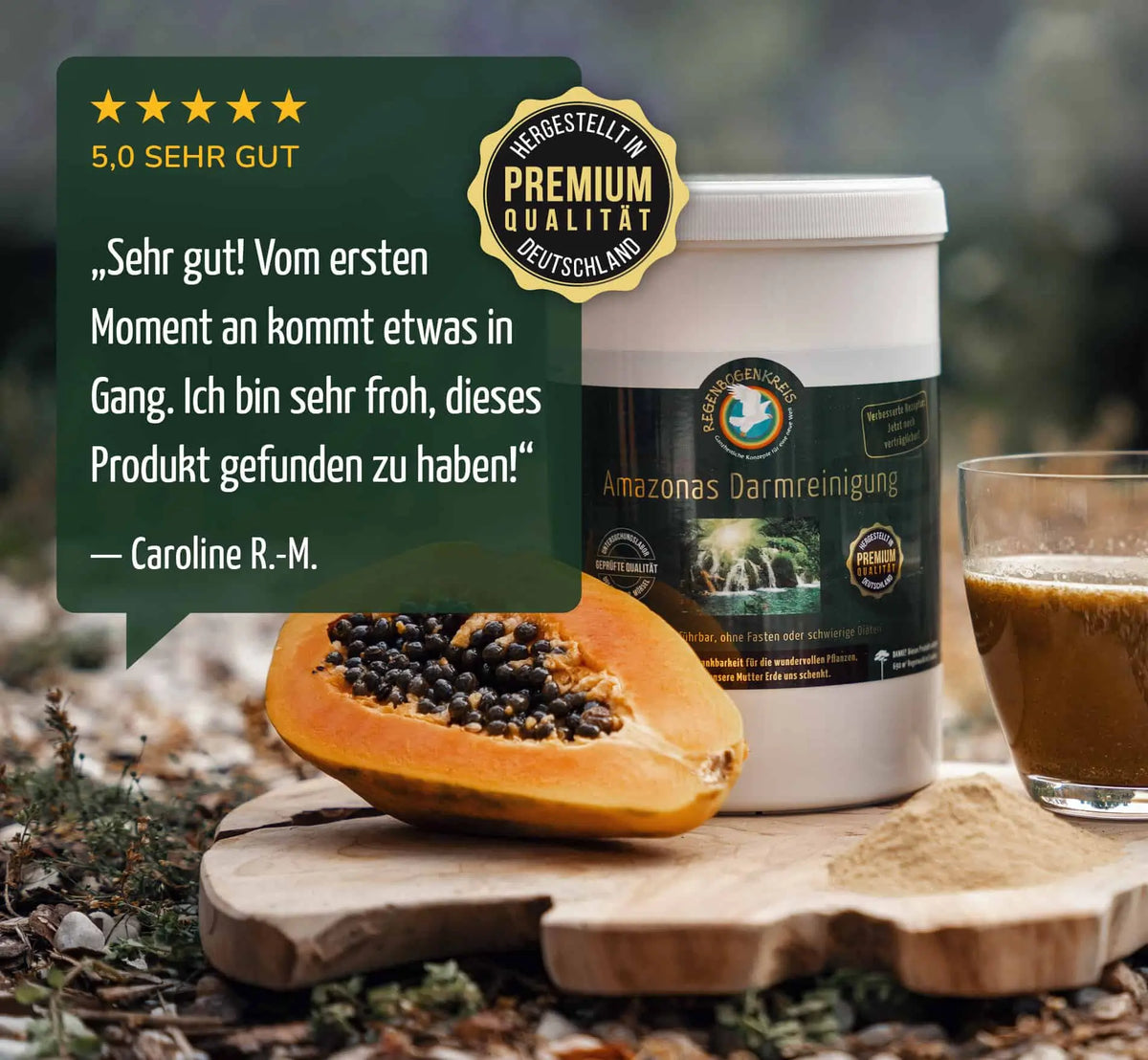 Amazonas Darmreinigung, Pulver oder Kapseln, vegan