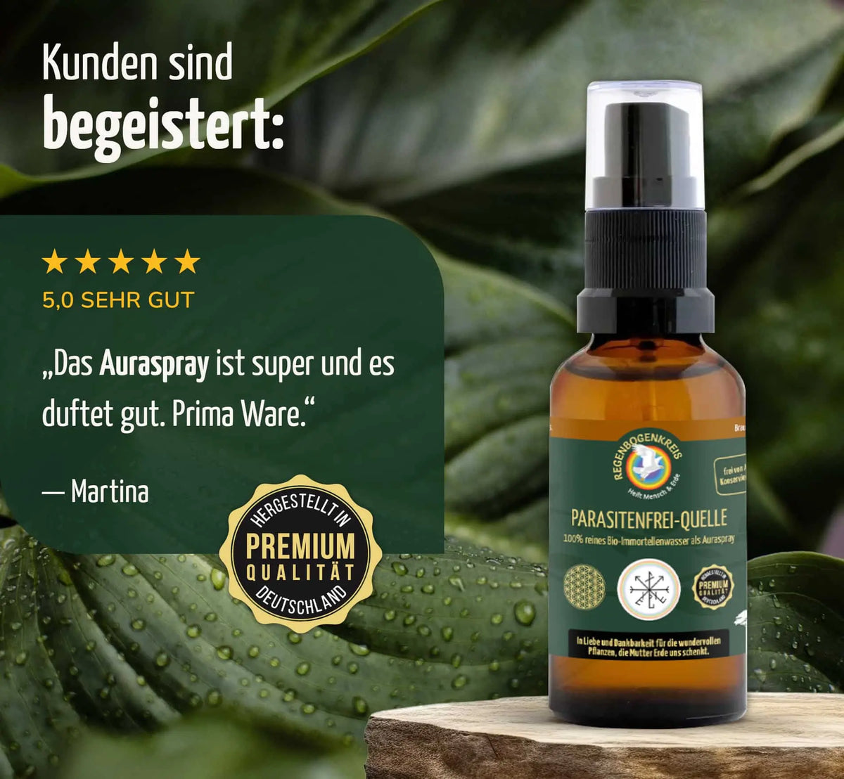 Bio Premium Auraspray "PARASITENFREI-QUELLE"