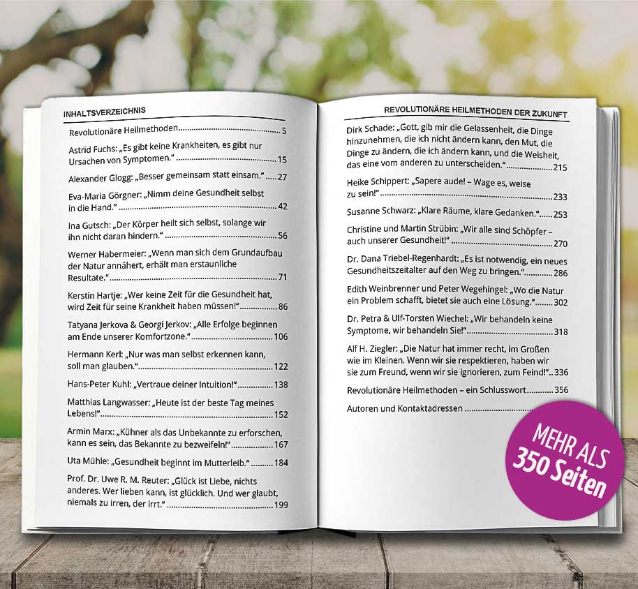 Buch "Revolutionäre Heilmethoden der Zukunft"