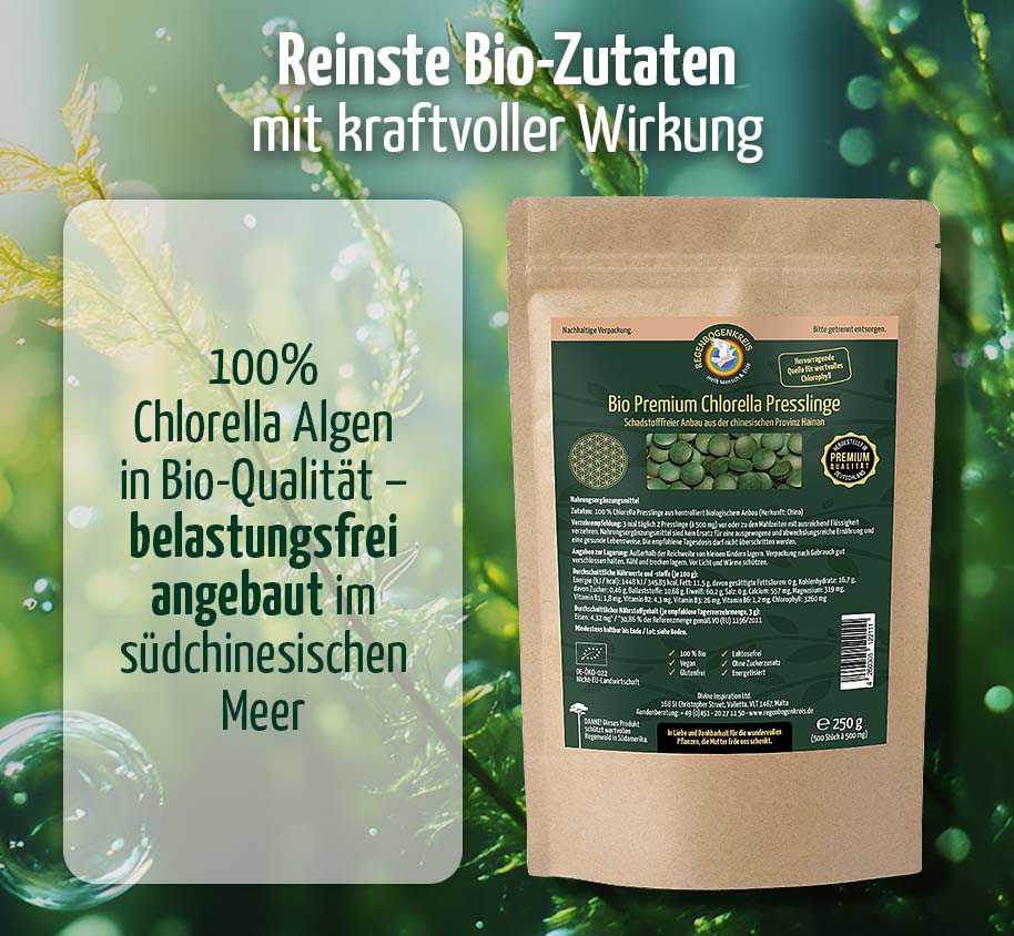 Bio Premium Chlorella Presslinge, 500 Stück, 250 g