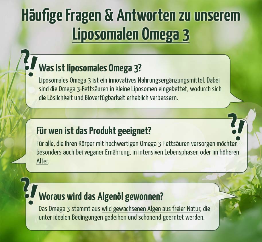 Premium Liposomales Omega-3, 30 Kapseln, vegan