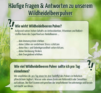 Premium Wildheidelbeer Pulver, 100 g