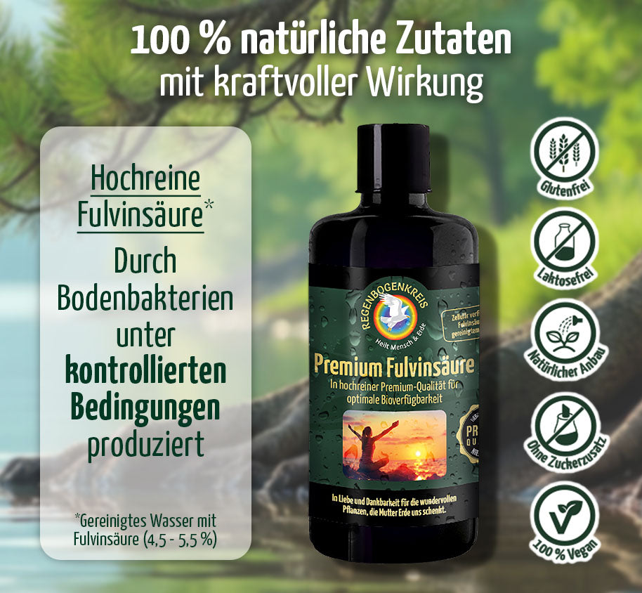Premium Fulvinsäure, hochrein, 200 ml