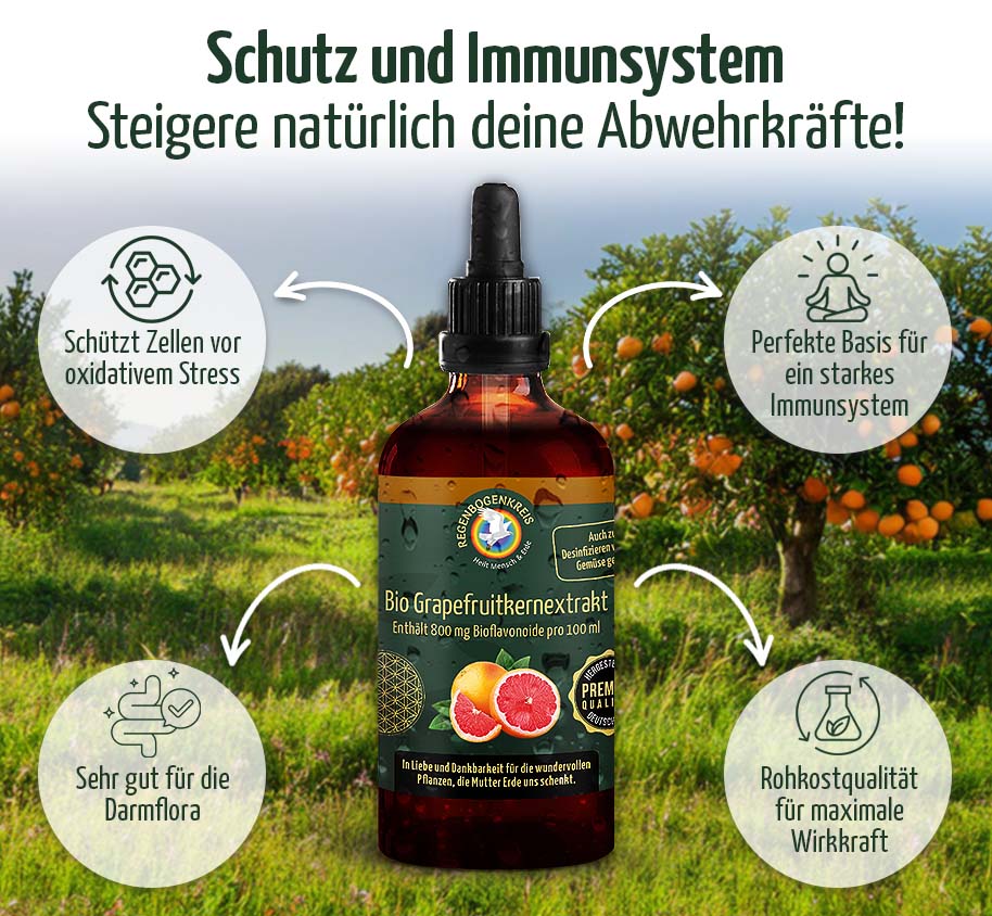 Bio Grapefruitkernextrakt 800 mg, 100 ml, Rohkostqualität (raw)