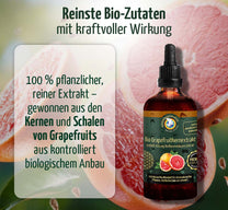 Bio Grapefruitkernextrakt 800 mg, 100 ml, Rohkostqualität (raw)