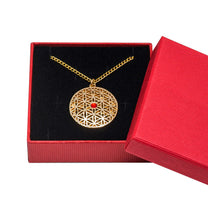 Halskette Blume des Lebens Gold