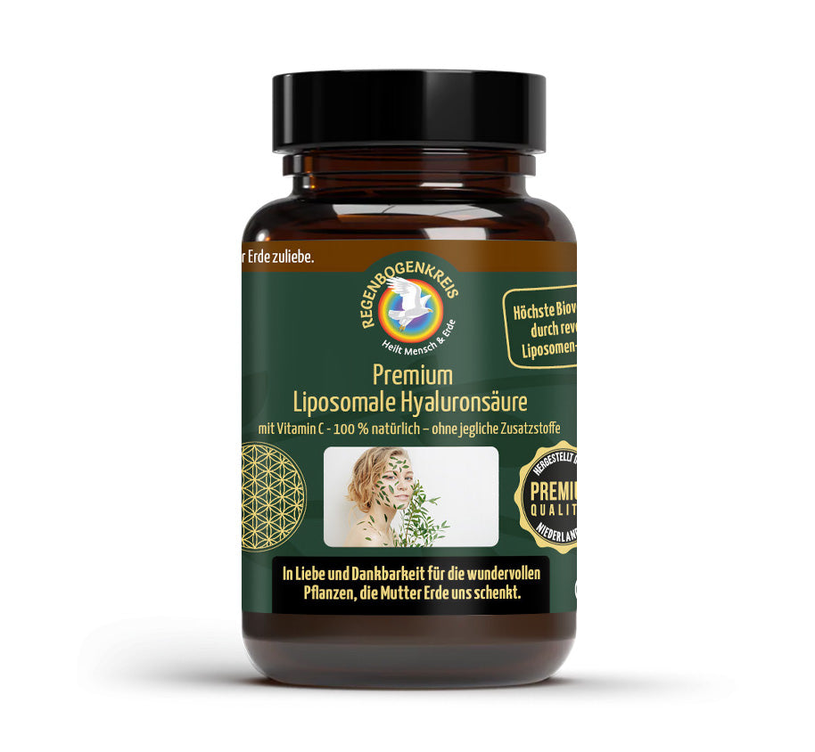 Premium Liposomale Hyaluronsäure mit Vitamin C, 30 Kapseln, vegan