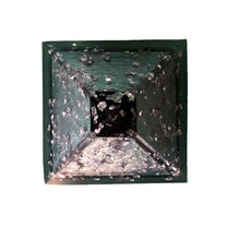 Schungit Pyramide mit Silber