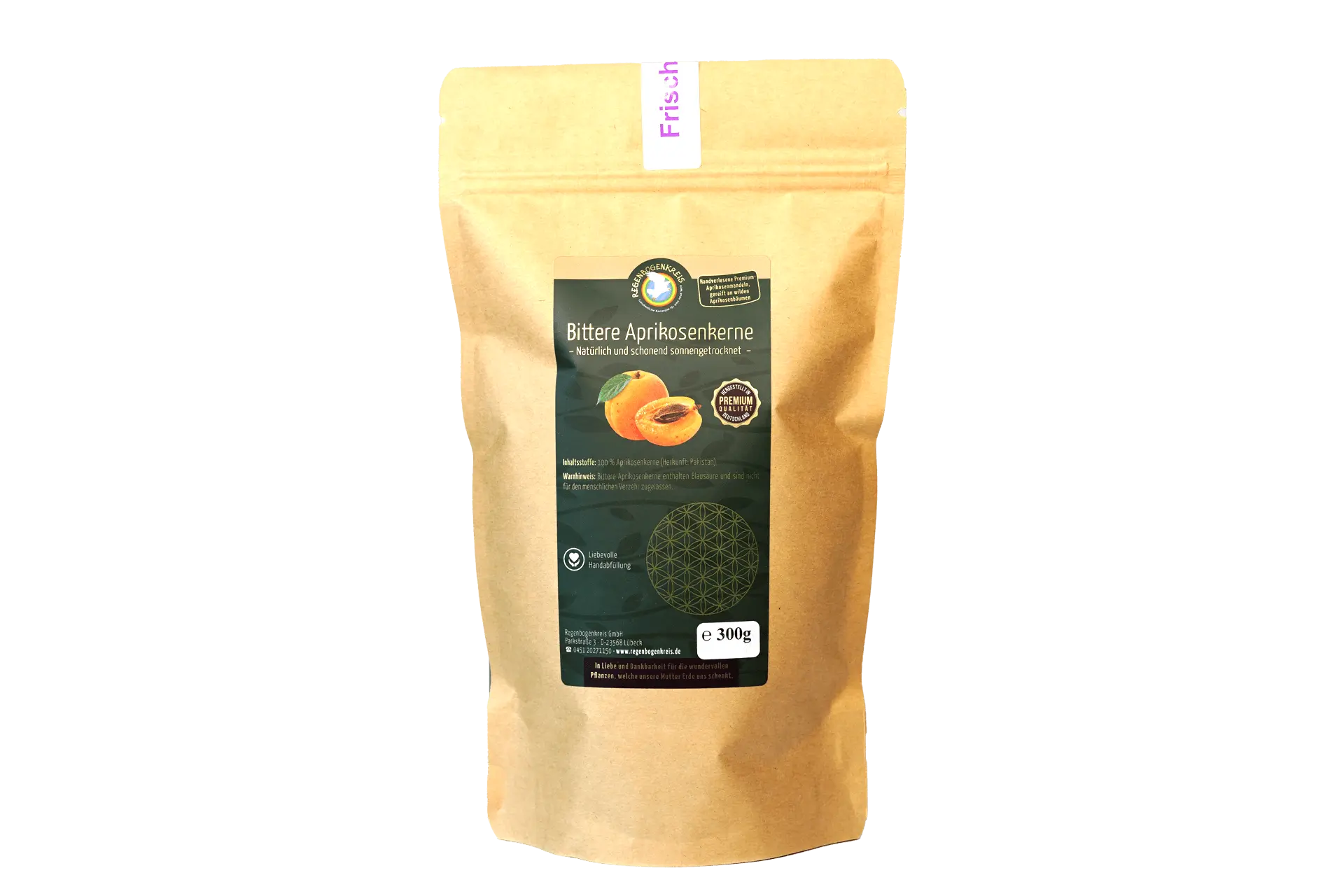Bittere Aprikosenkerne Bio, Rohkost, 400 g Image