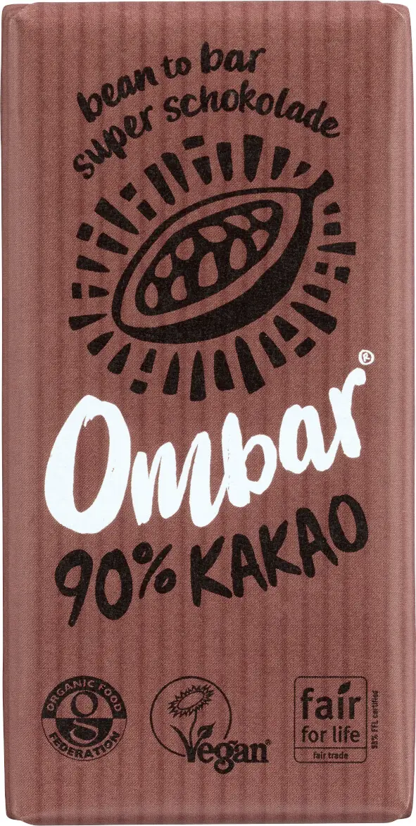 Ombar Dark 90% Bio, Rohkost, 35 g, 3er-Pack Image