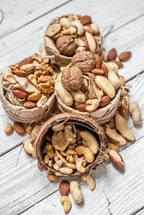 Vitamin E Nüsse und Saaten