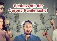 Postkarte - Hans Tolzin Verlag Schluss mit der Corona-Panikmache