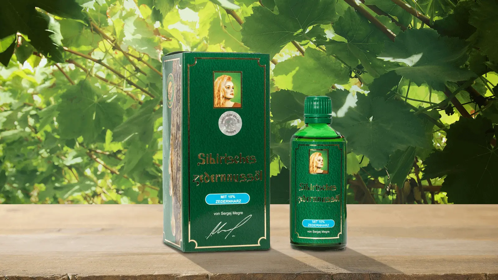 Sibirisches Zedernussöl mit 10 % Zedernharz, kaltgepresst, Wildsammlung Image