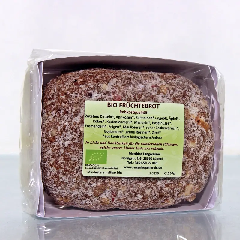 Früchtebrot Bio, Rohkostqualität, 300 g Image