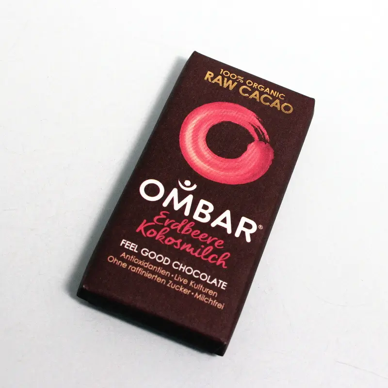 Ombar Strawberries & Cream Bio, Rohkost, Fair, 35 g Image