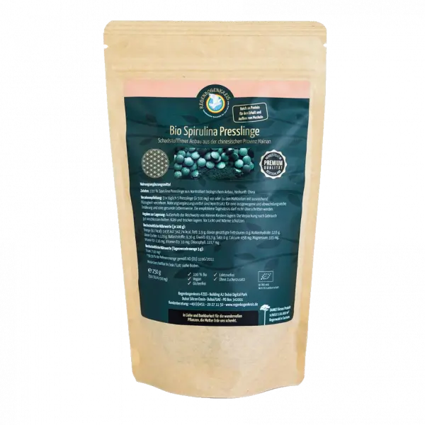 Spirulina Presslinge, Bio, 500 Stück