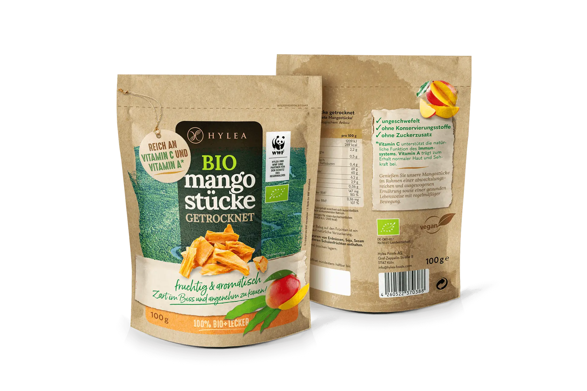 Bio Mangostücke getrocknet, 100 g Image