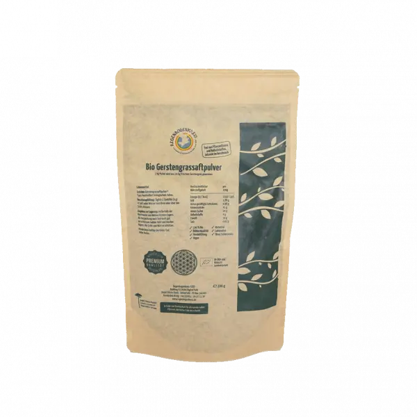 Gerstengrassaft Pulver, Bio, Rohkost, 200 g