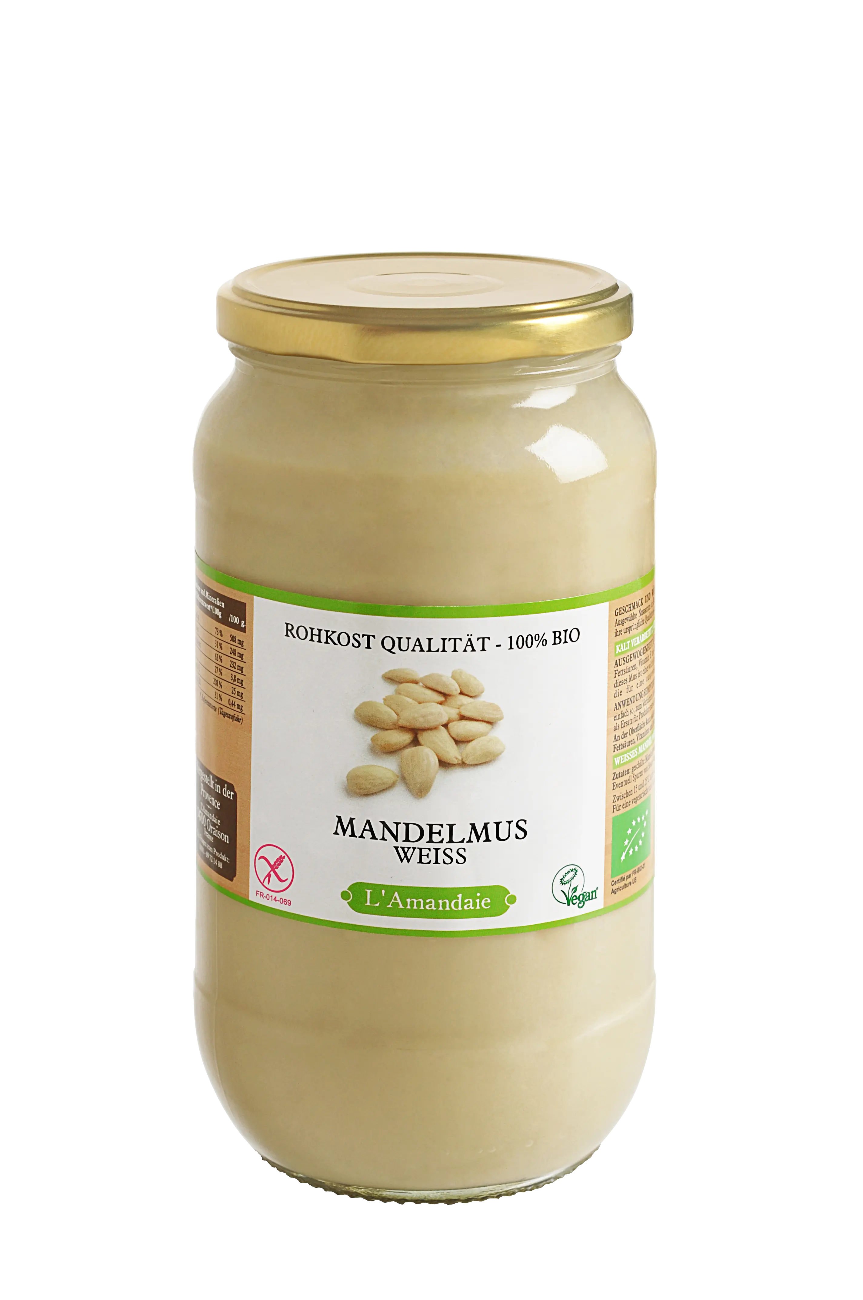 Mandelmus weiß Bio, Rohkost, 1000 g Image