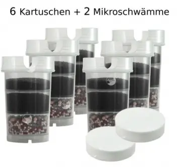 Jahrespaket Filterkartusche für AcalaQuell® Kannenfilter mit Mikroschwamm Image