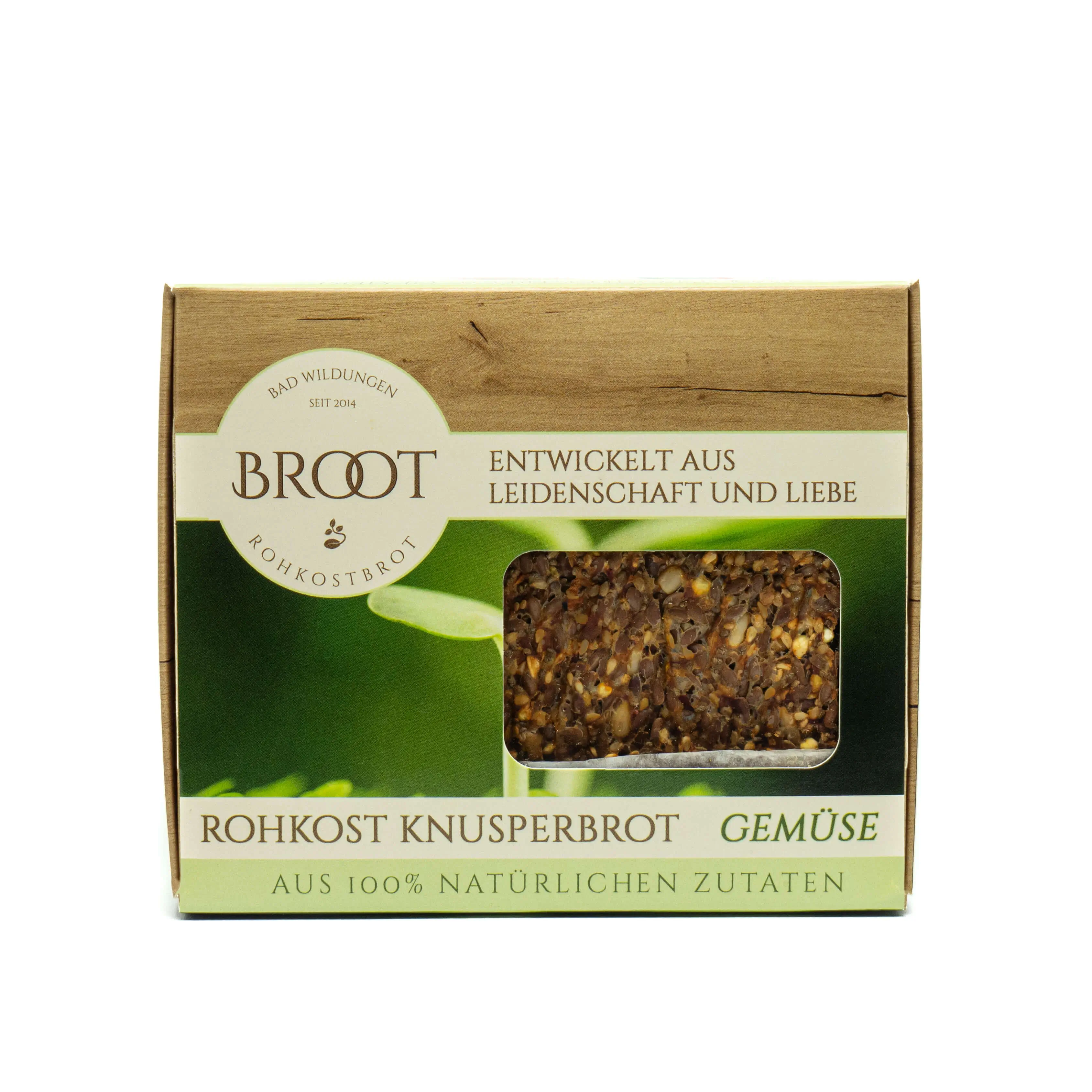 Knusperbrot Gemüse Bio, Rohkost, 120 g Image