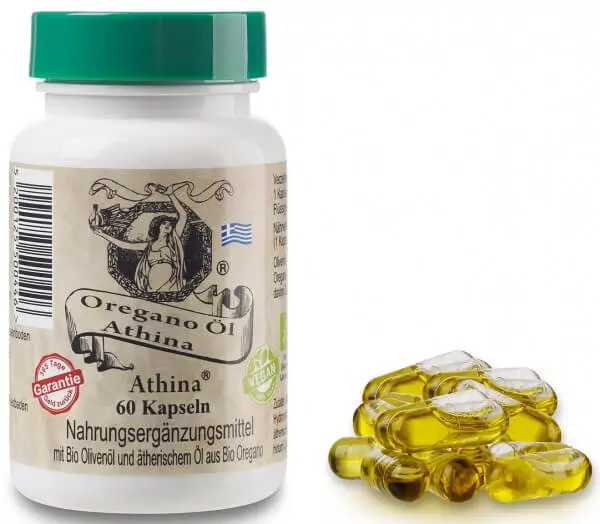 Athina® Oregano-Öl, Bio, 60 Kapseln