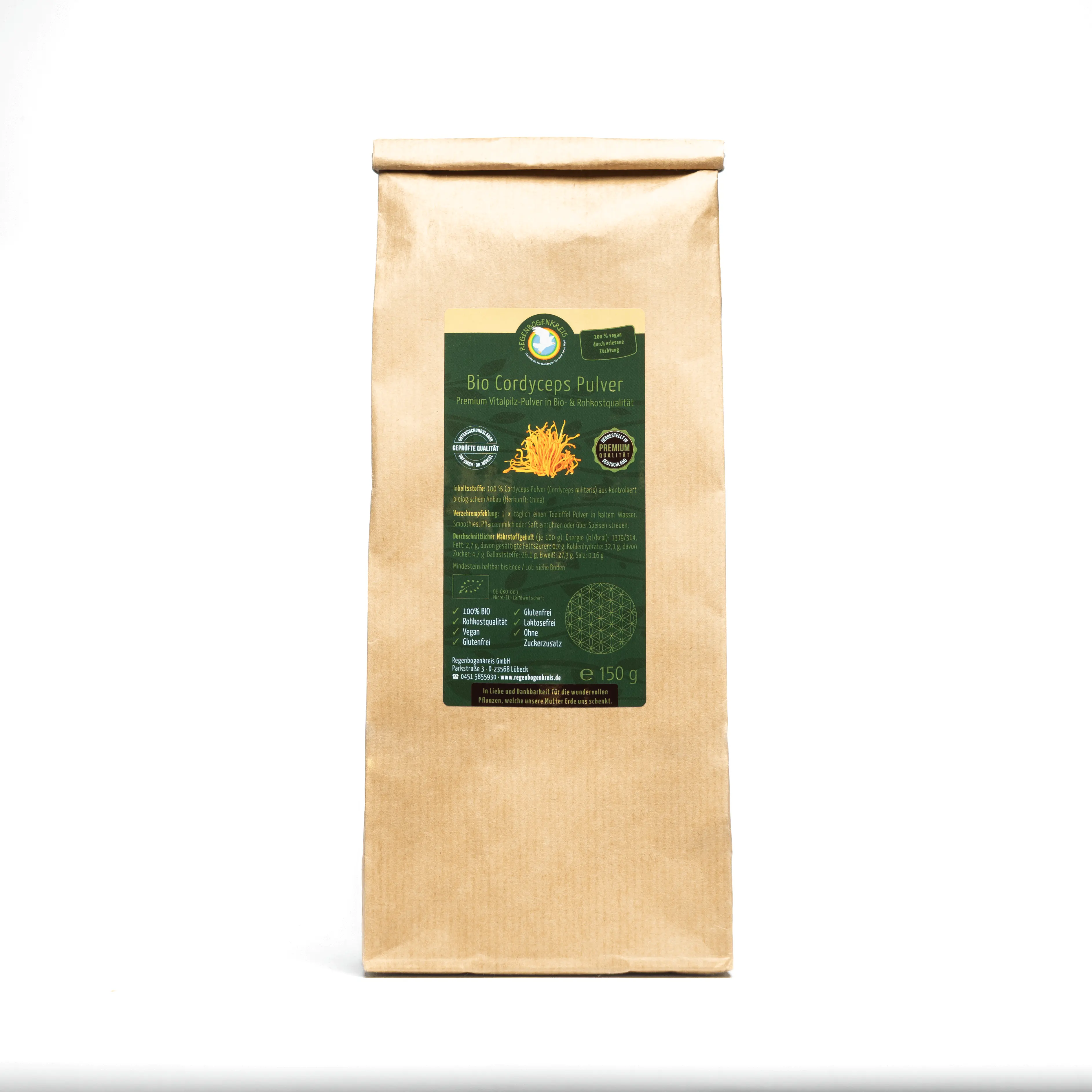 Cordyceps Bio, Rohkost, 150 g Image