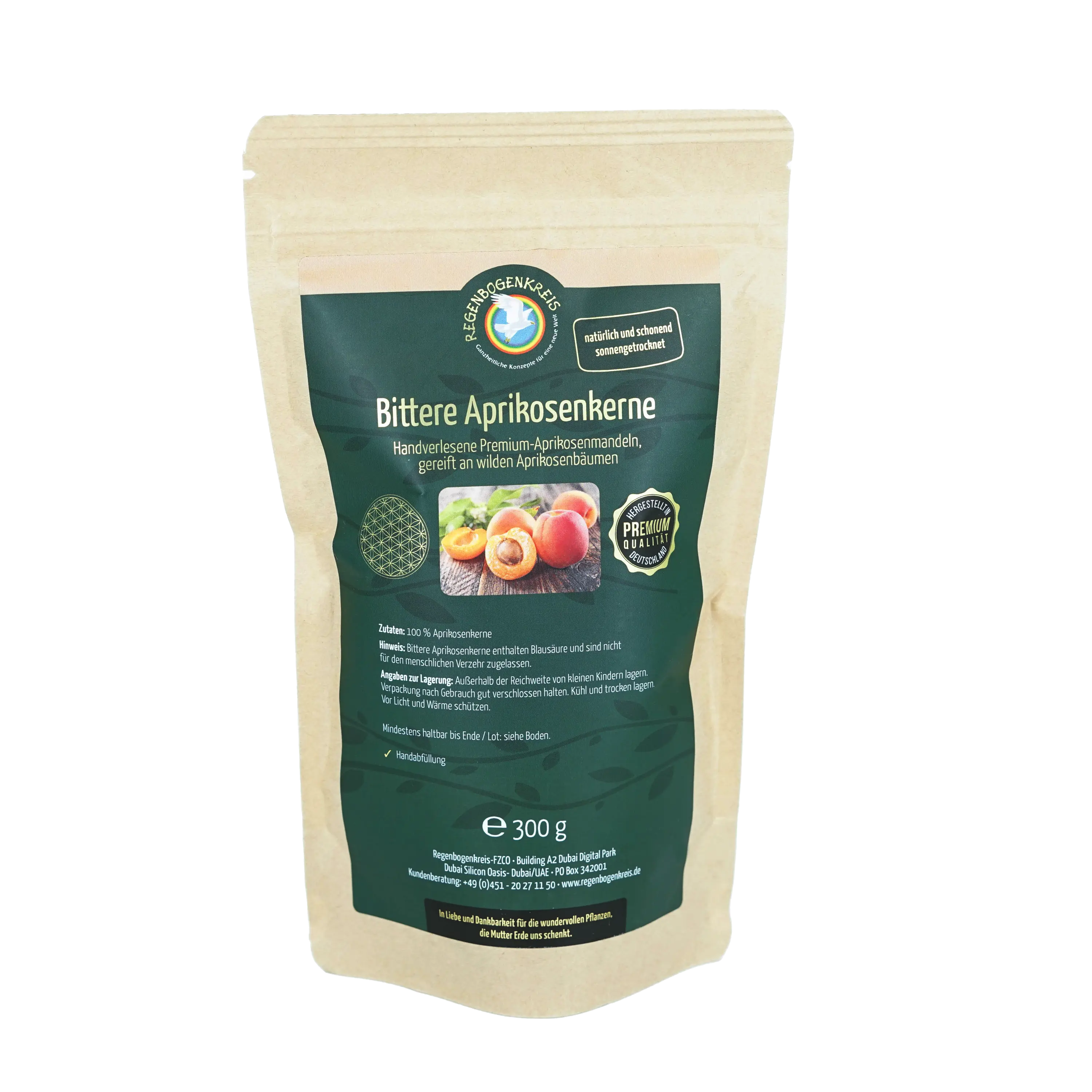 Bittere Aprikosenkerne, Rohkost, 300 g Image
