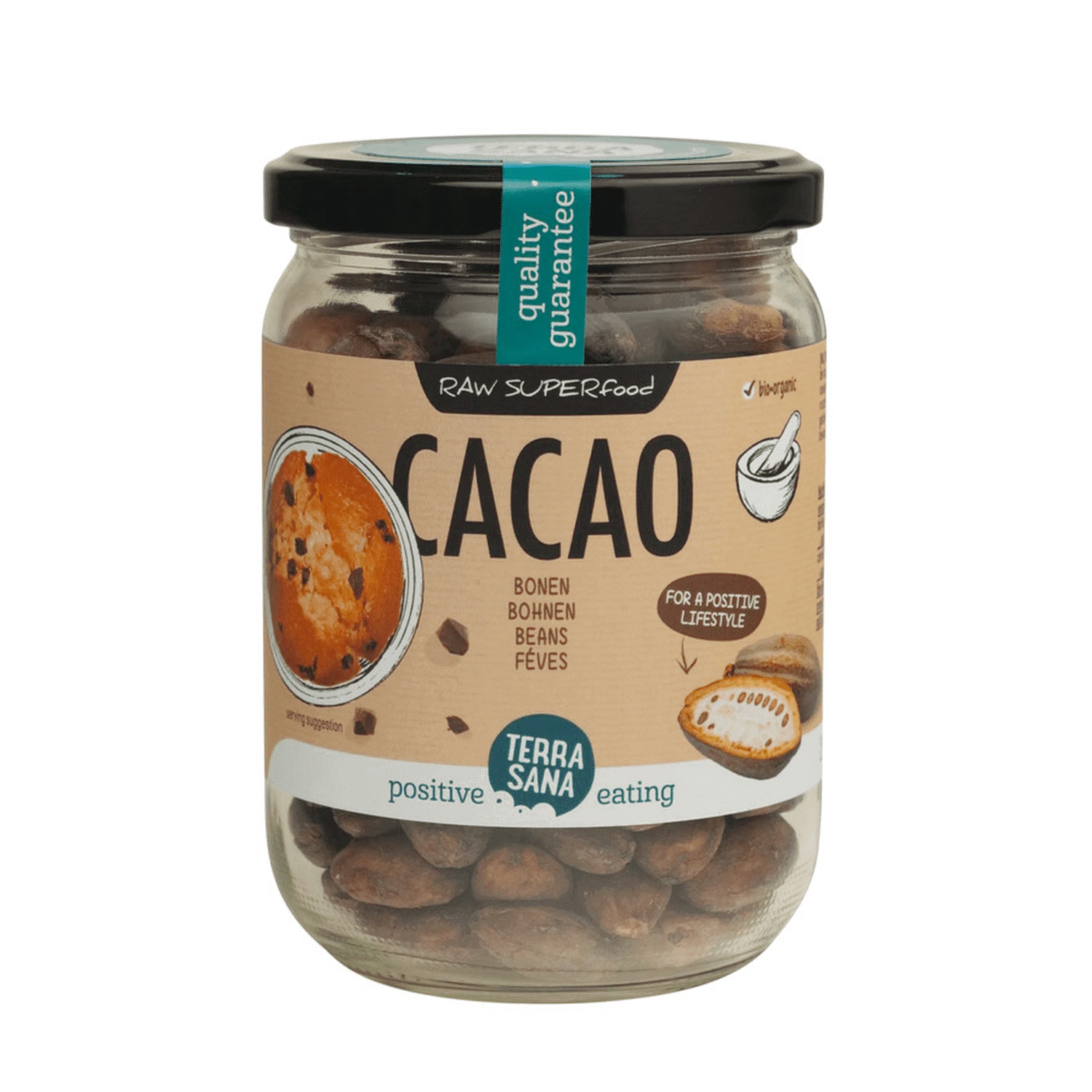 Kakaobohnen ganz, Bio, Rohkost 250 g Image