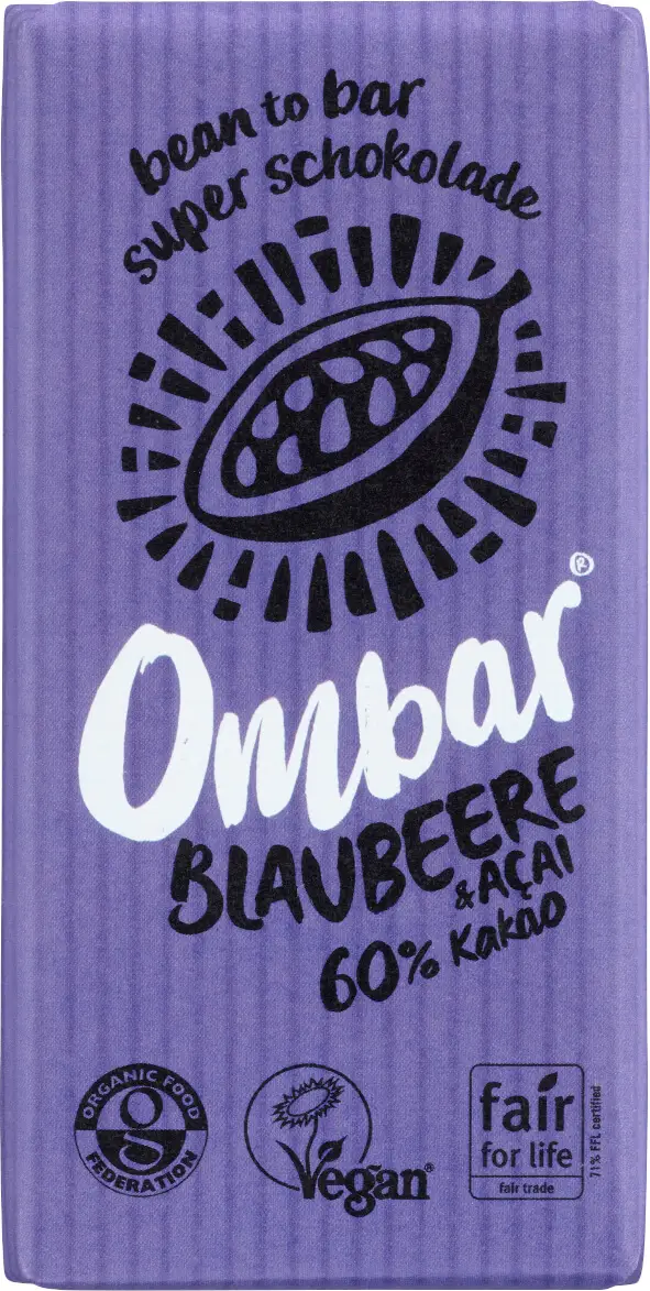 Ombar Acai Blueberry Bio, Roh 35g Image