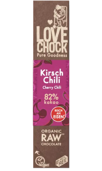 Lovechock Kirsche/Chili Bio, Rohkost, 40 g
