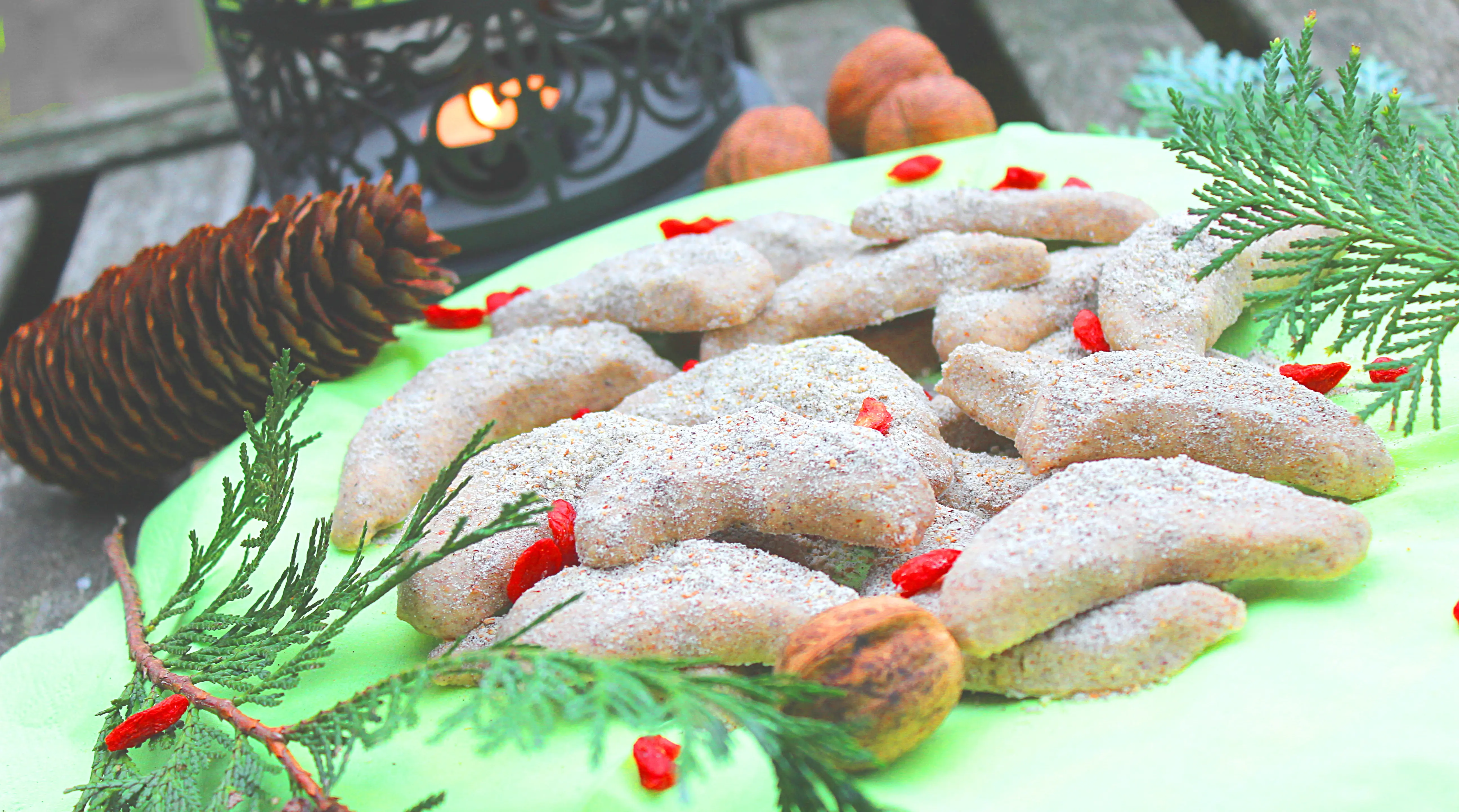 Rohe vegane Vanillekipferl
