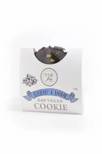 Superfood Cookie Blaubeere-Baobab Bio, Rohkost