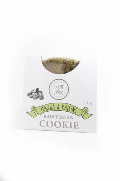 Superfood Cookie Matcha-Rosine Bio, Rohkost