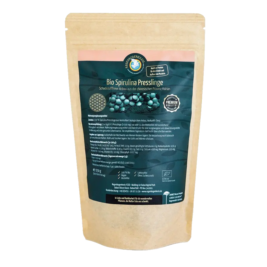 Spirulina Presslinge, Bio, 500 Stück Image