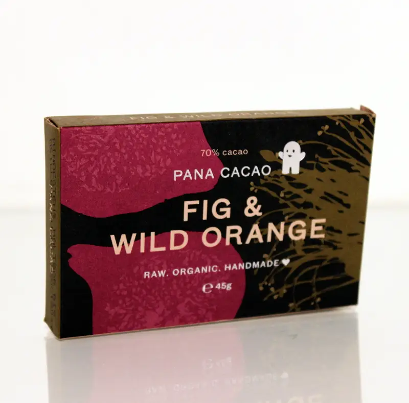 Pana Schokolade - Feige & Wilde Orange Bio, Rohkost, 45 g Image