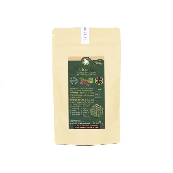 Kakaonibs, Bio, Rohkost, 200 g