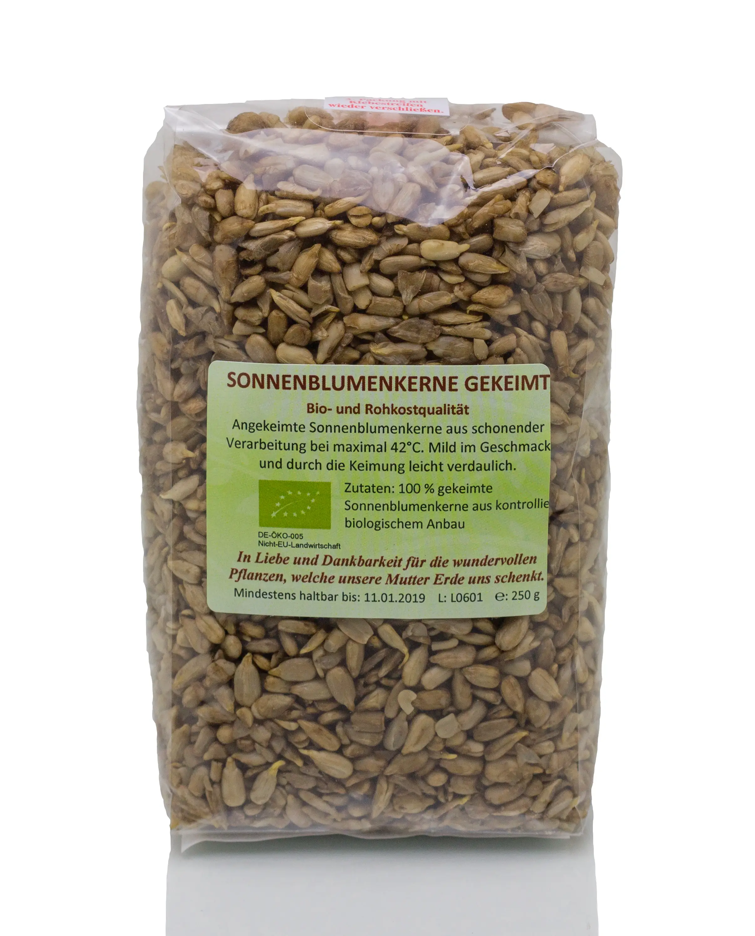 Sonnenblumenkerne gekeimt Bio, Rohkost 250 g Image