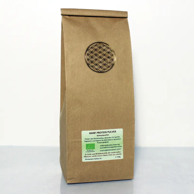 Hanf-Protein Pulver Bio, Rohkost, 500 g Image