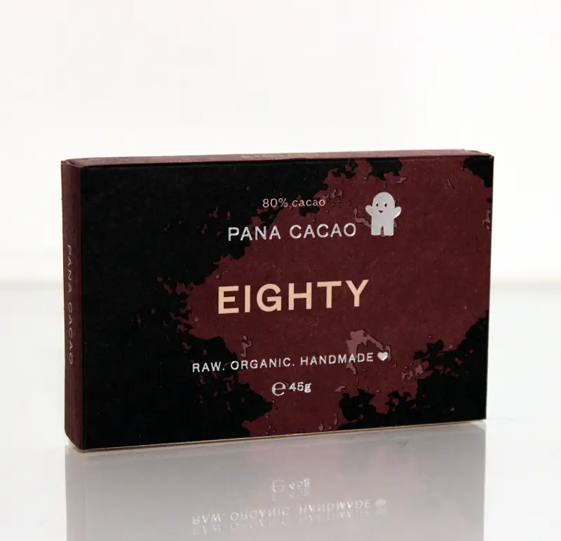 Pana Schokolade - 80% Kakao Bio, Rohkost, 45 g Image