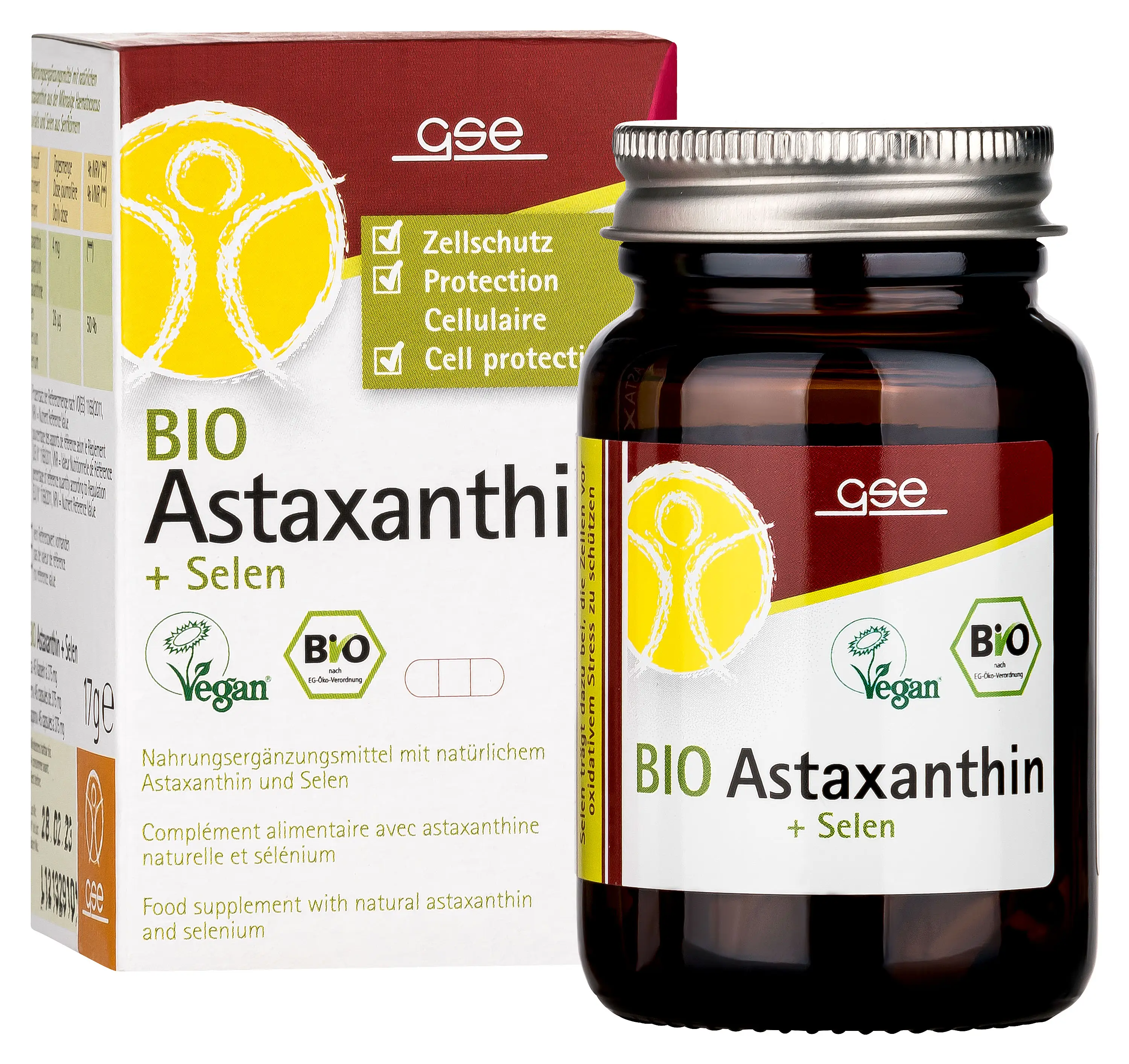 Astaxanthin + Selen, Bio, 45 Kapseln Image