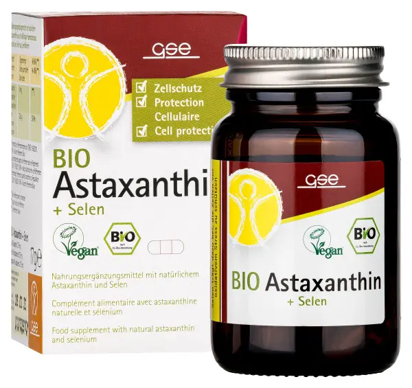 Astaxanthin + Selen, Bio, 45 Kapseln