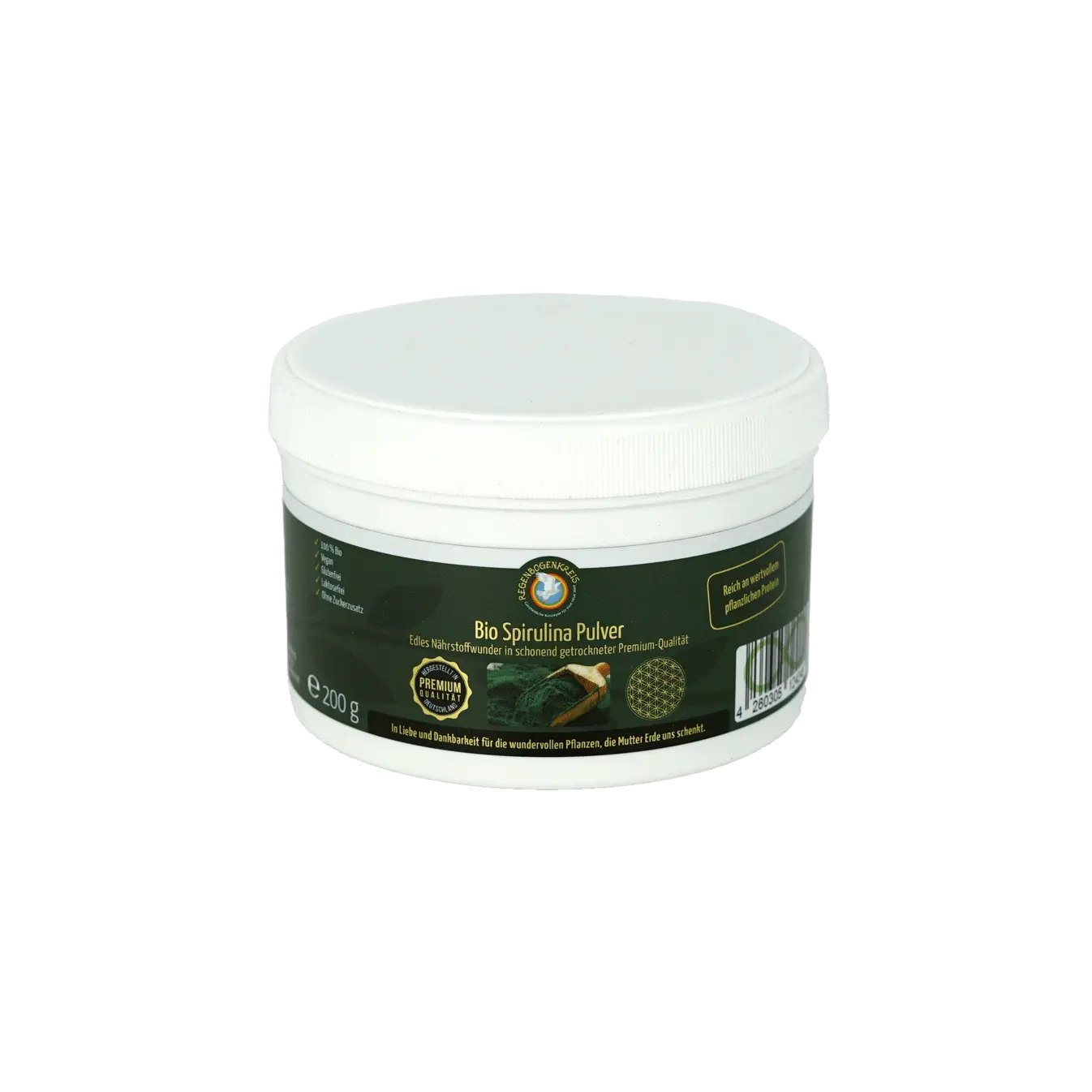 Spirulina Pulver, Bio, 200 g Image