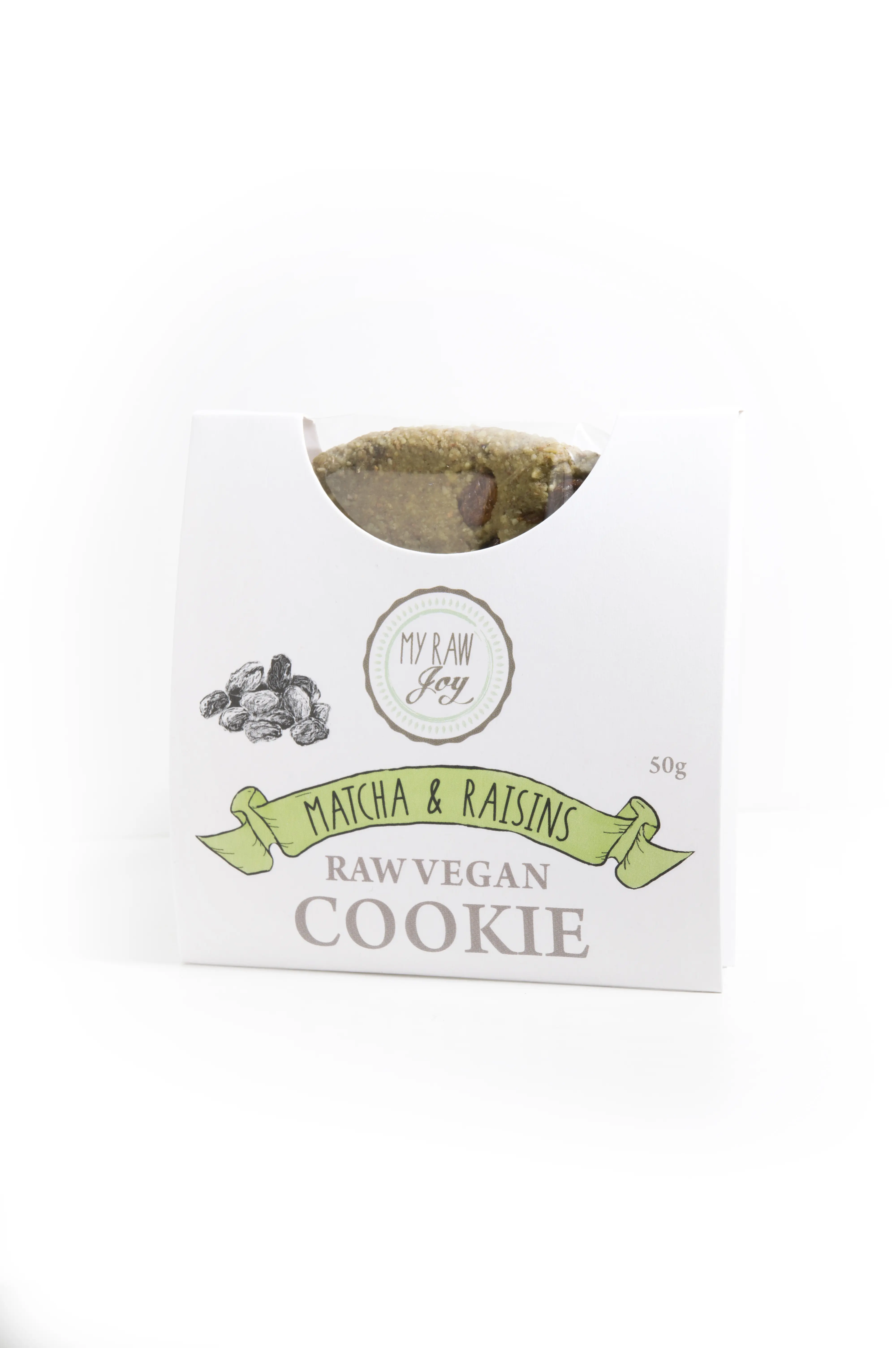 Superfood Cookie Matcha-Rosine, Bio, Rohkost Image