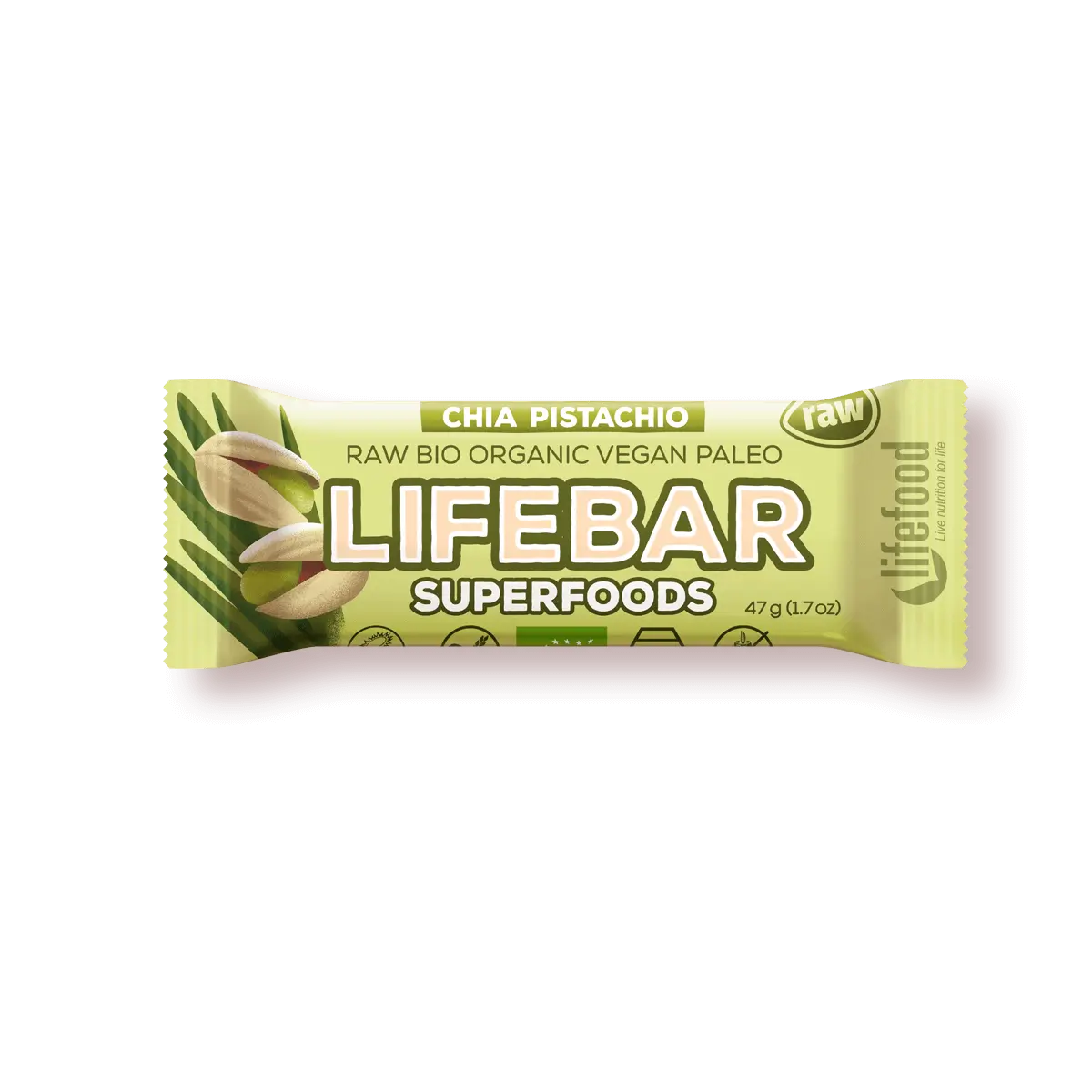 Lifebar Superfood Chia-Pistachio, 47 g Image