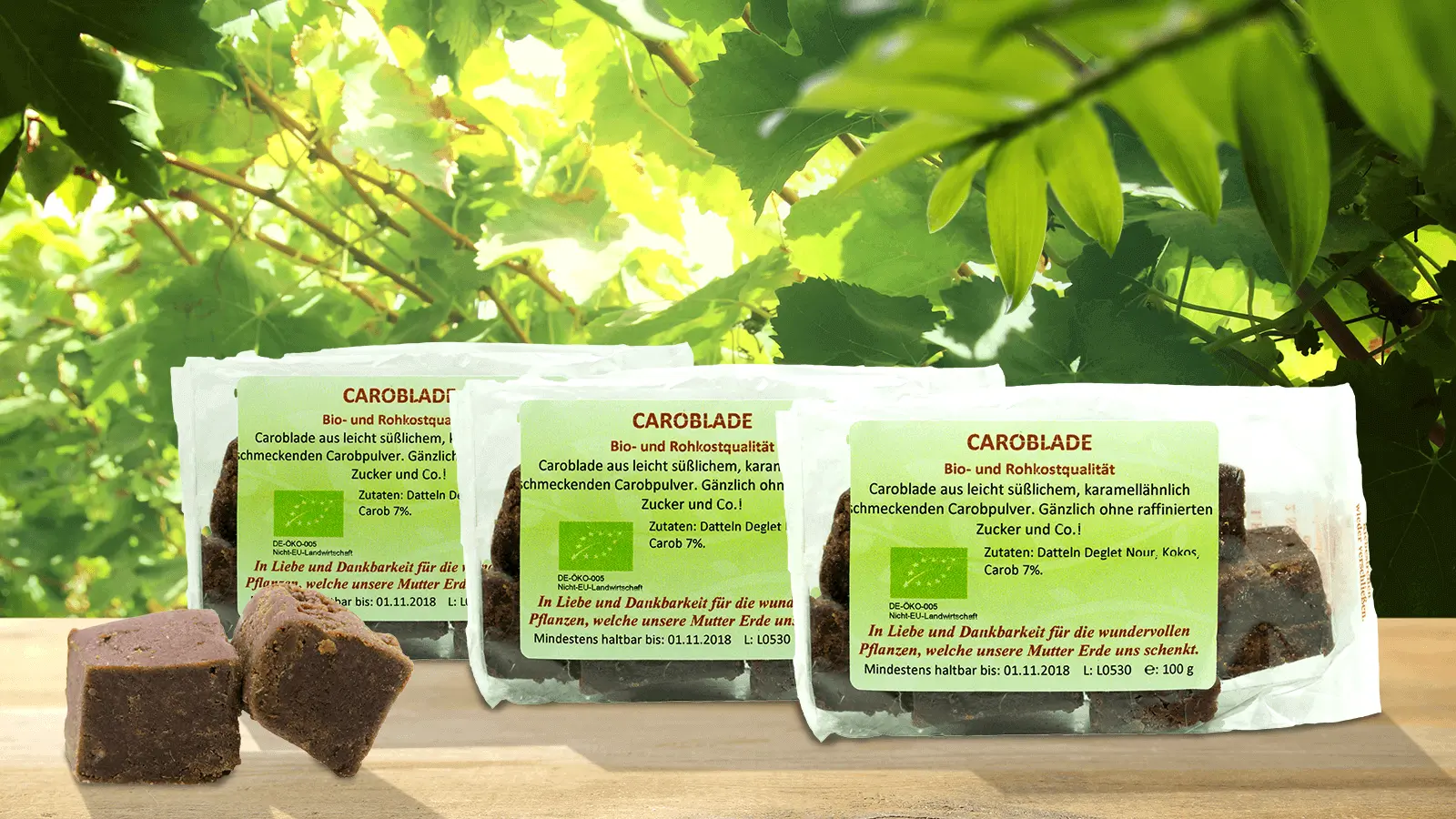 Caroblade Bio, Rohkost, 3er-Pack Image